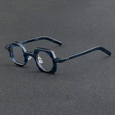 Fred Retro Acetate Personality Glasses Frame Geometric Frames Southood Blue-leopard